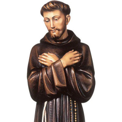 Saint Francis of Assisi Folding Arms Statue | All Sizes & Finishes