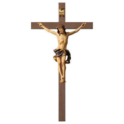 Nazarean Plain Wood Crucifix | Multiple Sizes & Colors