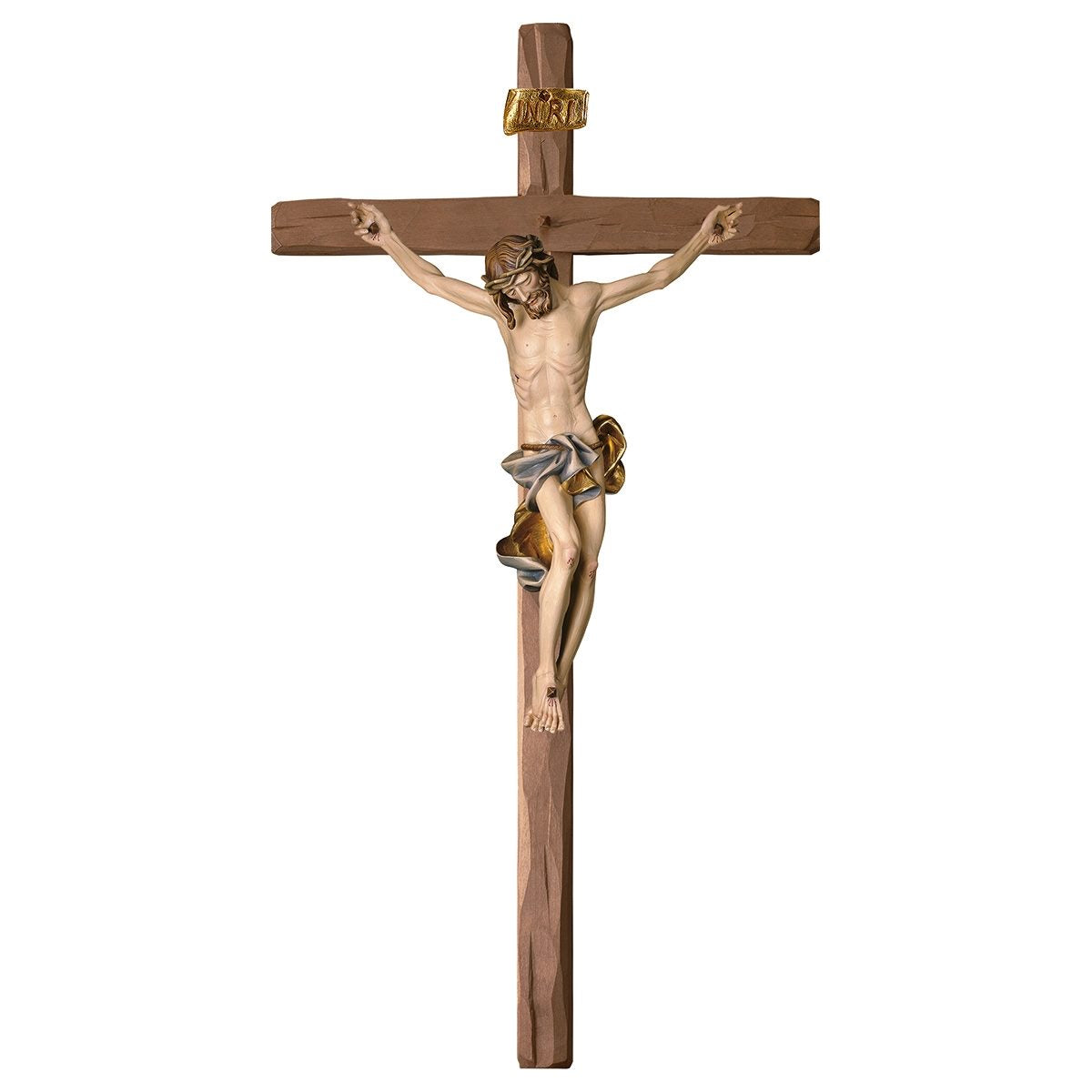 Baroque Straight Processional Crucifix | Multiple Sizes & Colors