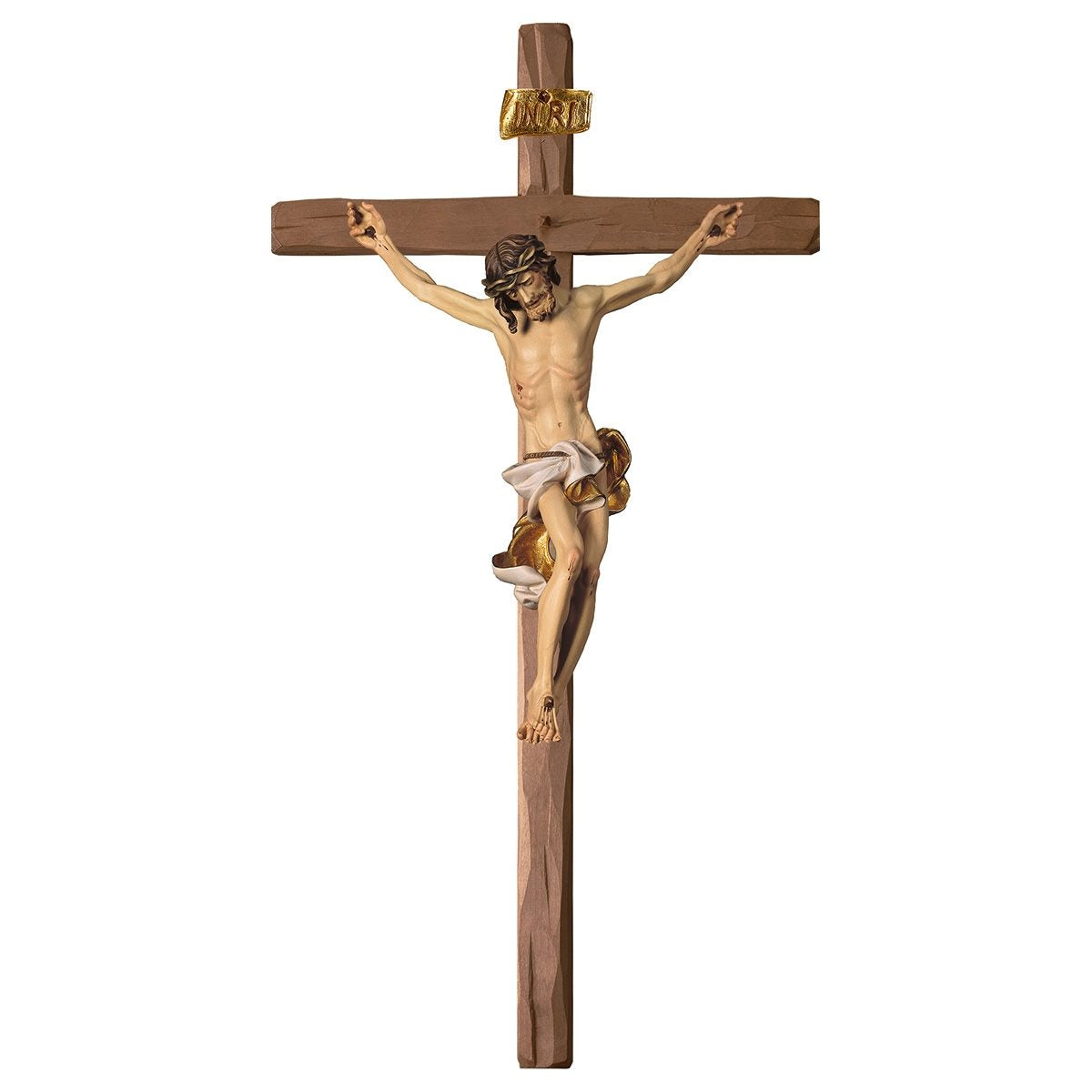 Baroque Straight Crucifix | Multiple Sizes & Colors