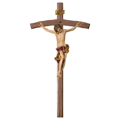 Baroque Bent Crucifix | Multiple Sizes & Colors
