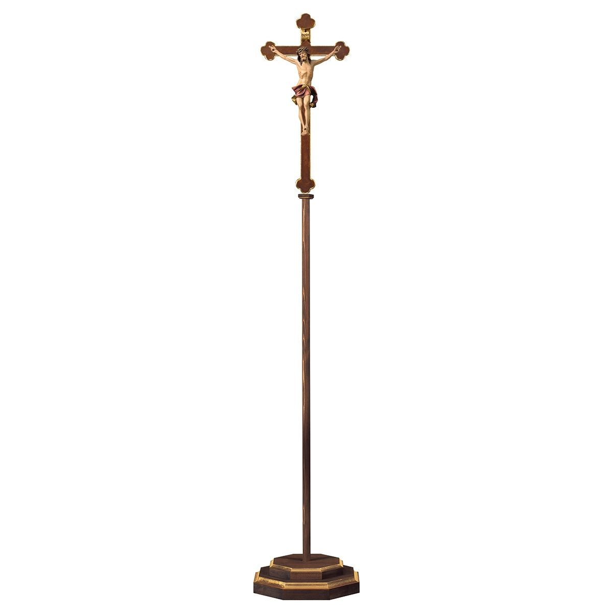 Nazarean Baroque Processional Crucifix | Multiple Sizes & Colors