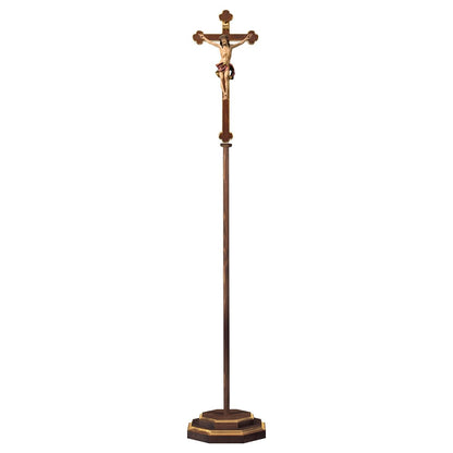 Nazarean Baroque Processional Crucifix | Multiple Sizes & Colors