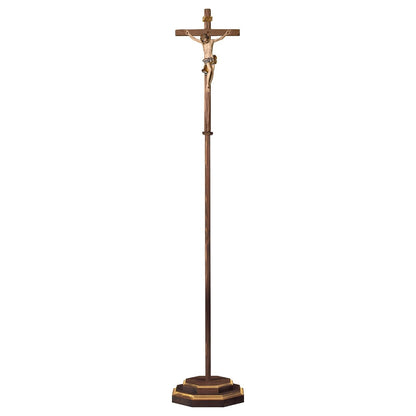 Baroque Straight Processional Crucifix | Multiple Sizes & Colors