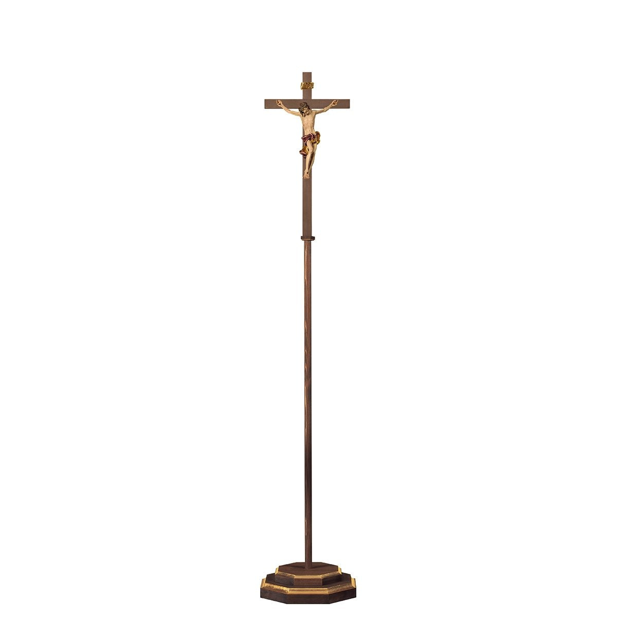 Baroque Plain Processional Crucifix | Multiple Sizes & Colors