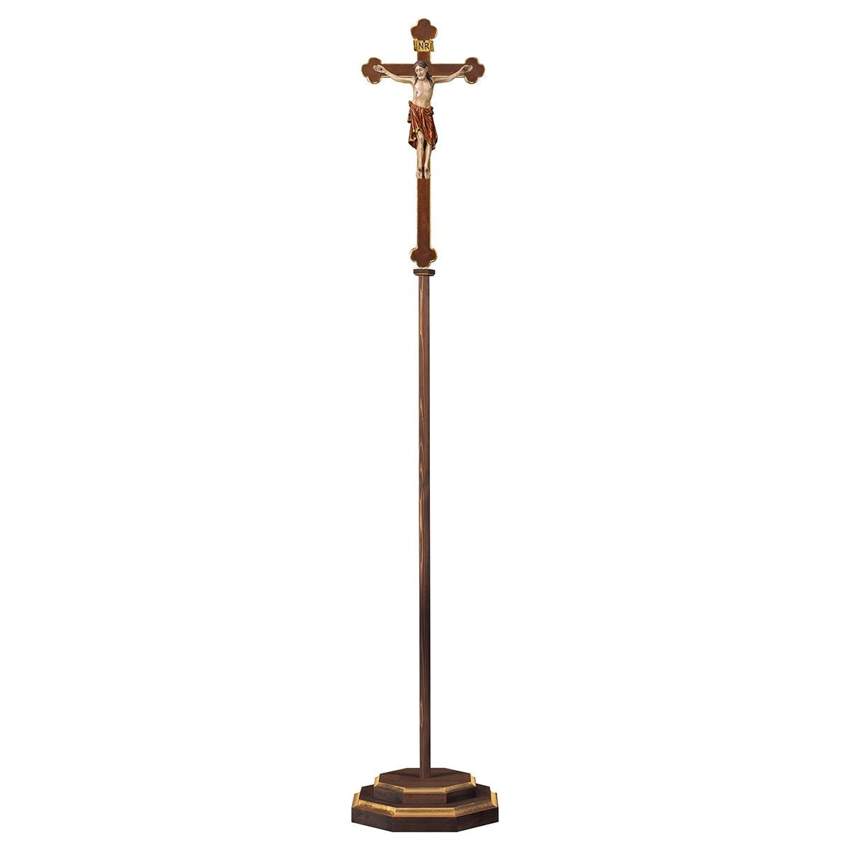Romanic Baroque Processional Crucifix | Multiple Sizes