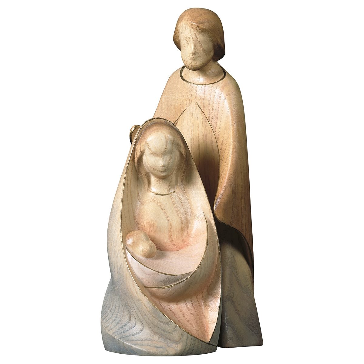 Modern Nativity of Joy Holy Family Statue | 2 Pieces | Multiple Sizes & Finishes