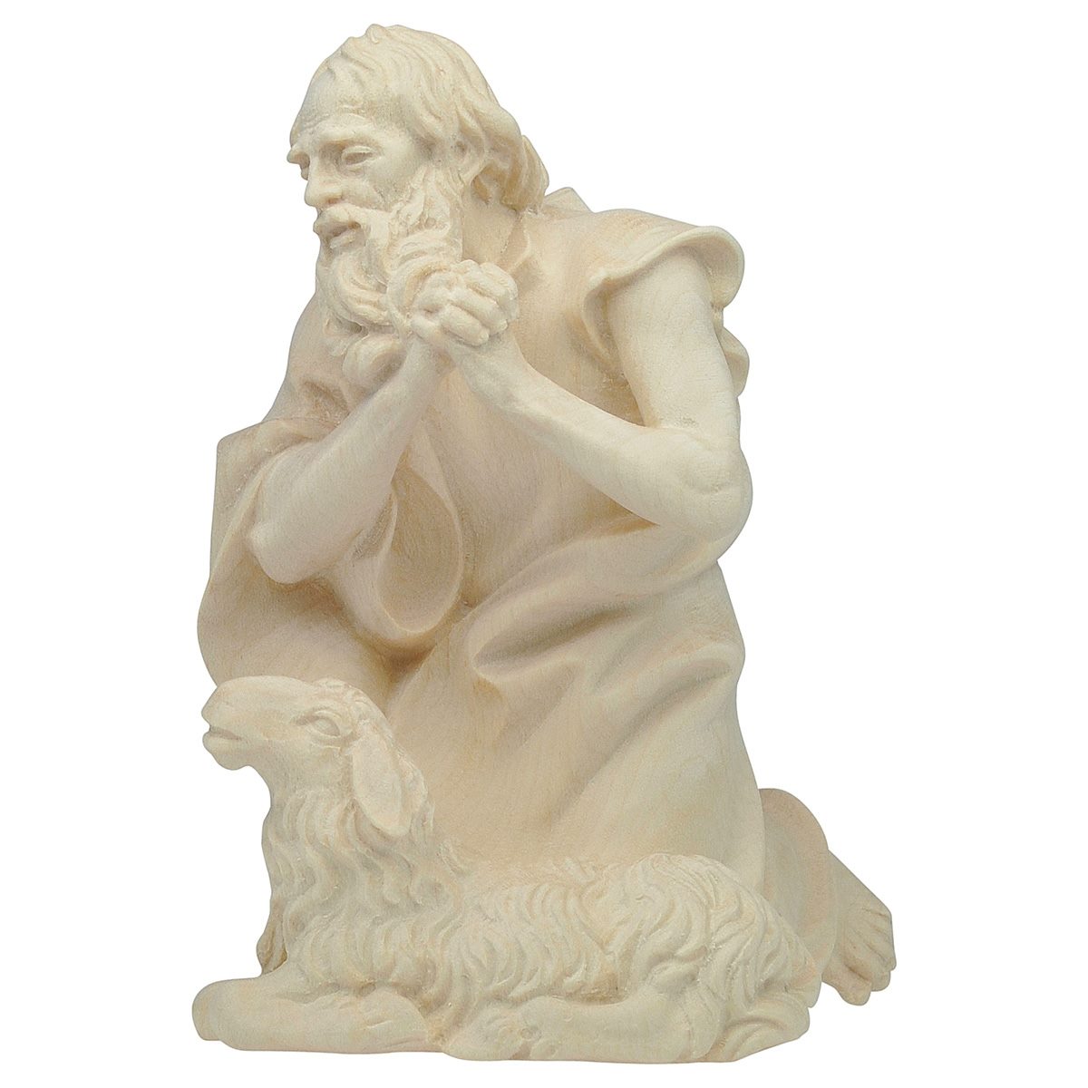 Kneeling Shepherd with Sheep | Ulrich Nativity | Multiple Sizes & Finishes