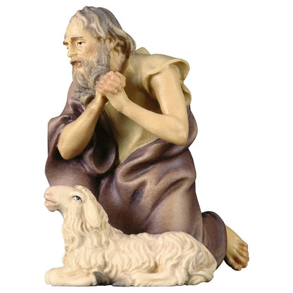 Kneeling Shepherd with Sheep | Ulrich Nativity | Multiple Sizes & Finishes