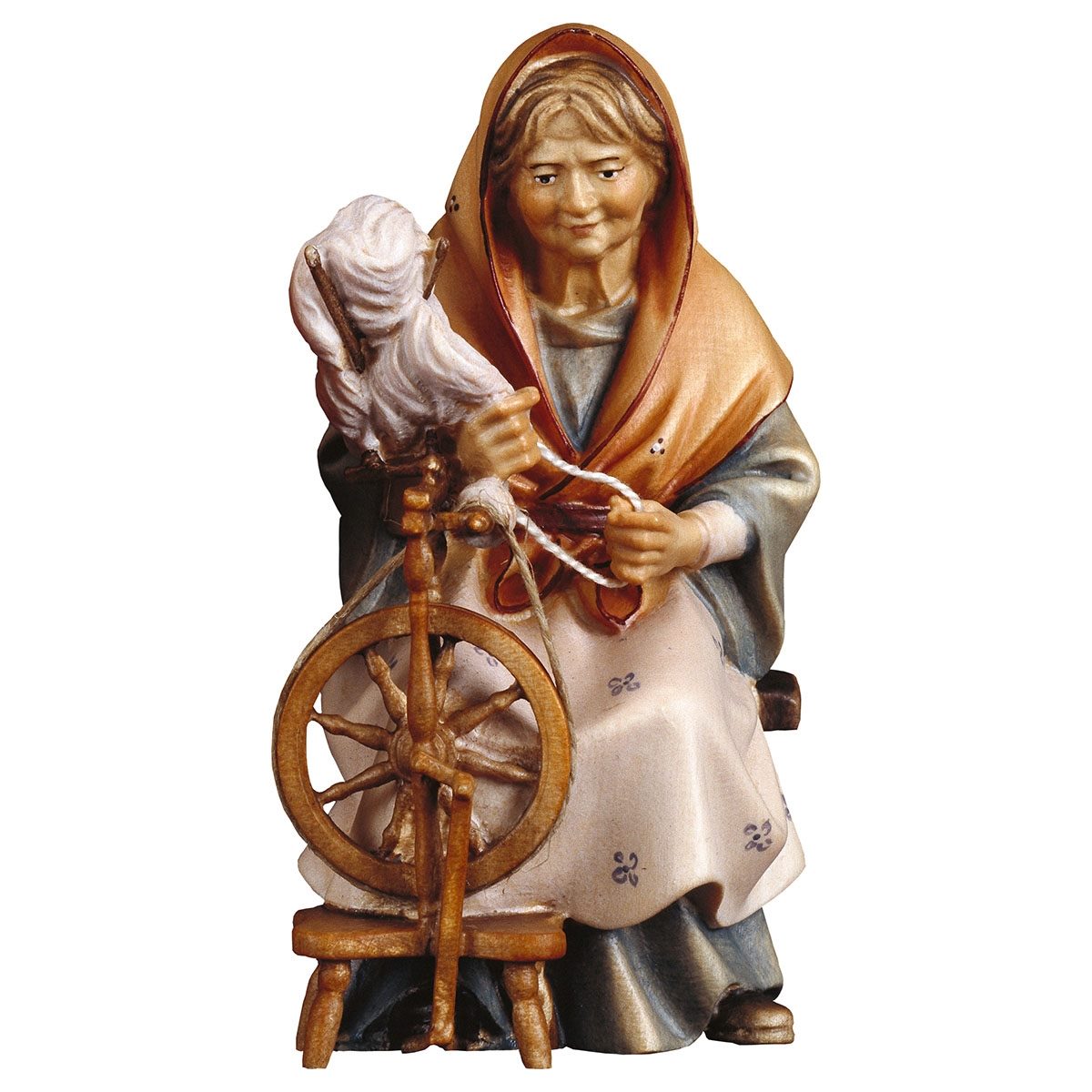 Lady with Spinning Wheel | Ulrich Nativity | Multiple Sizes & Finishes