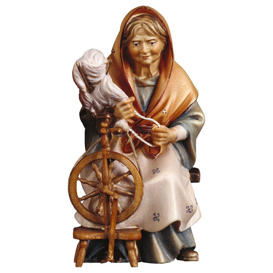 Lady with Spinning Wheel | Ulrich Nativity | Multiple Sizes & Finishes