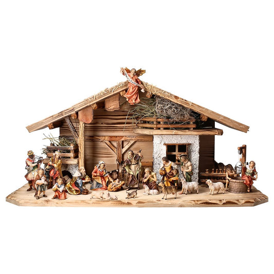 24-Piece Ulrich "Alp Stable" Nativity | Multiple Sizes