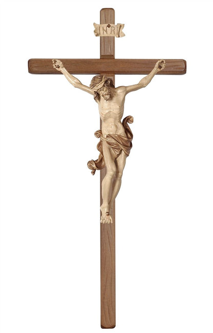 Leonardo Dark Stained Straight Crucifix | Multiple Sizes & Colors/Finishes
