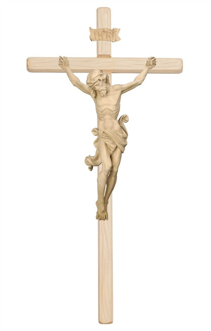 Leonardo Light Stained Straight Crucifix | Multiple Sizes & Colors/Finishes
