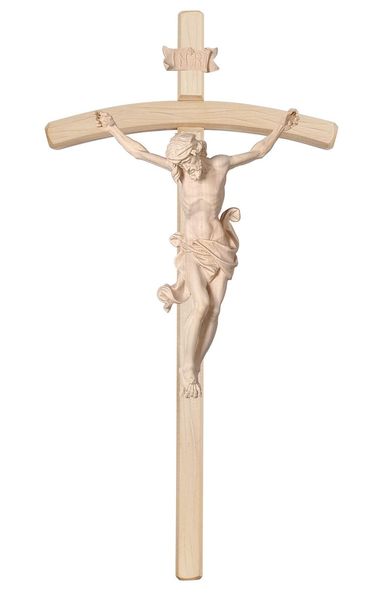 Leonardo Light Stained Bent Crucifix | Multiple Sizes & Colors/Finishes
