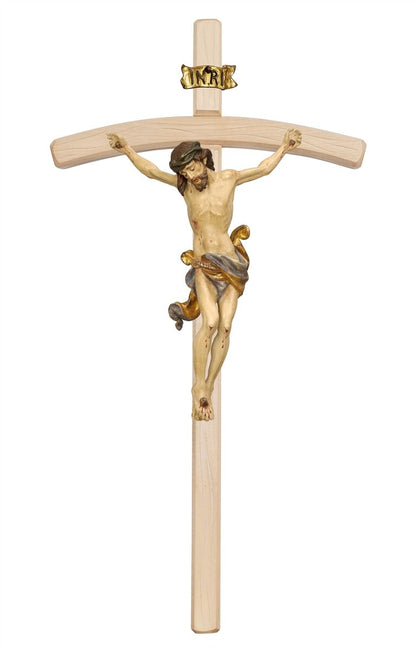 Leonardo Light Stained Bent Crucifix | Multiple Sizes & Colors/Finishes