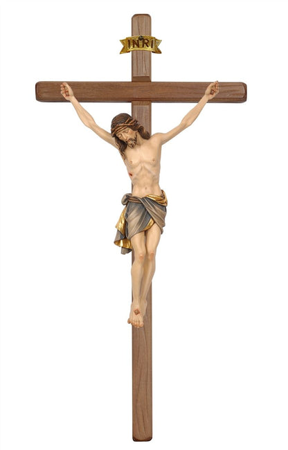 Siena Dark Stained Straight Crucifix | Multiple Sizes & Colors/Finishes