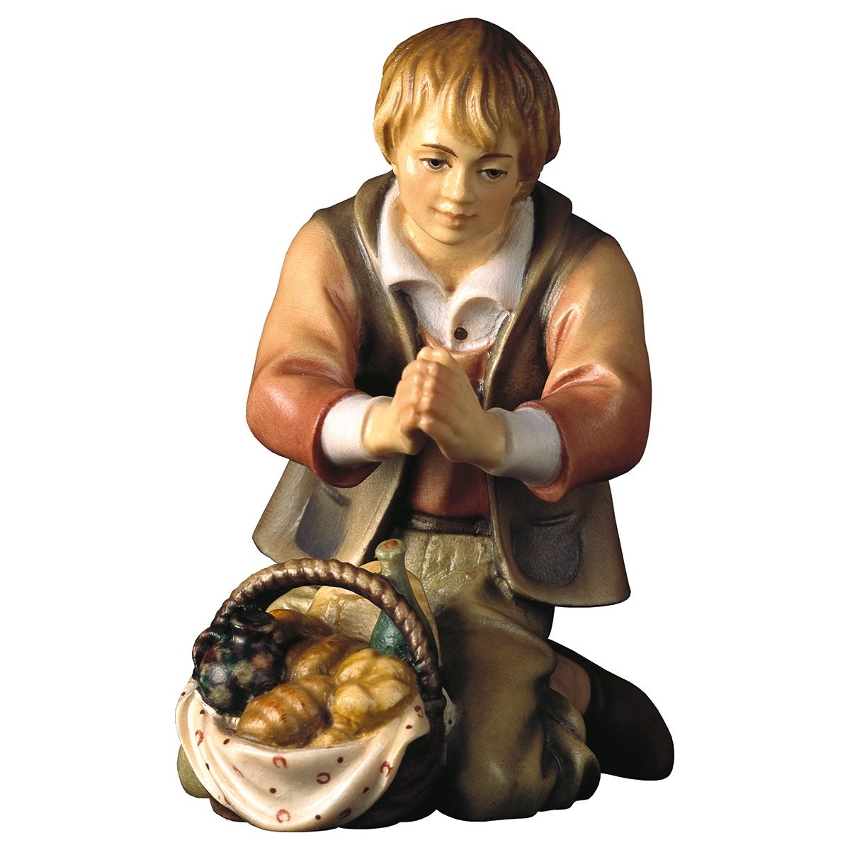 Kneeling Boy with Food | Shepherd Nativity | Multiple Sizes