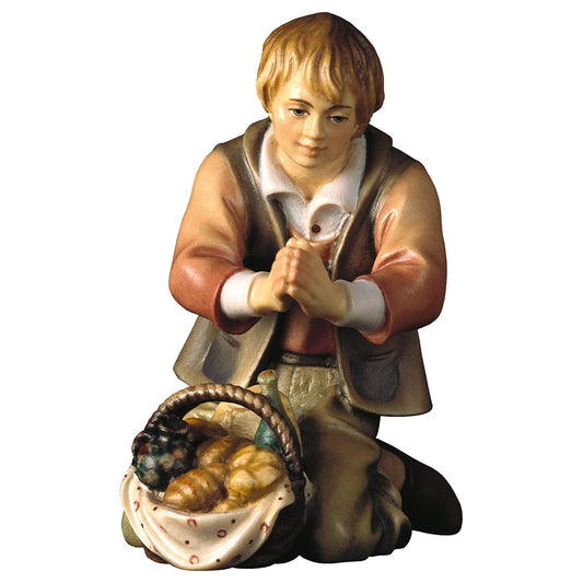 Kneeling Boy with Food | Shepherd Nativity | Multiple Sizes
