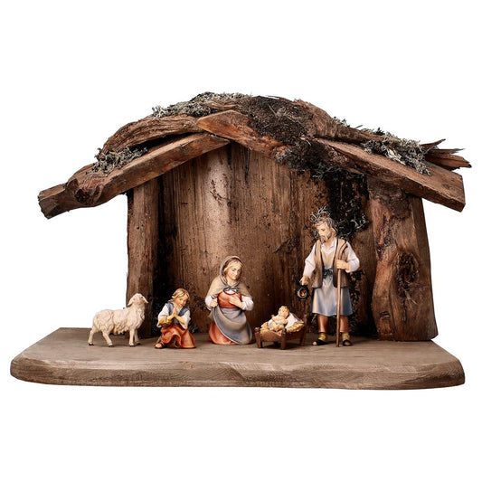 7-Piece Shepherd's "Root Stable" Nativity Set | Multiple Sizes