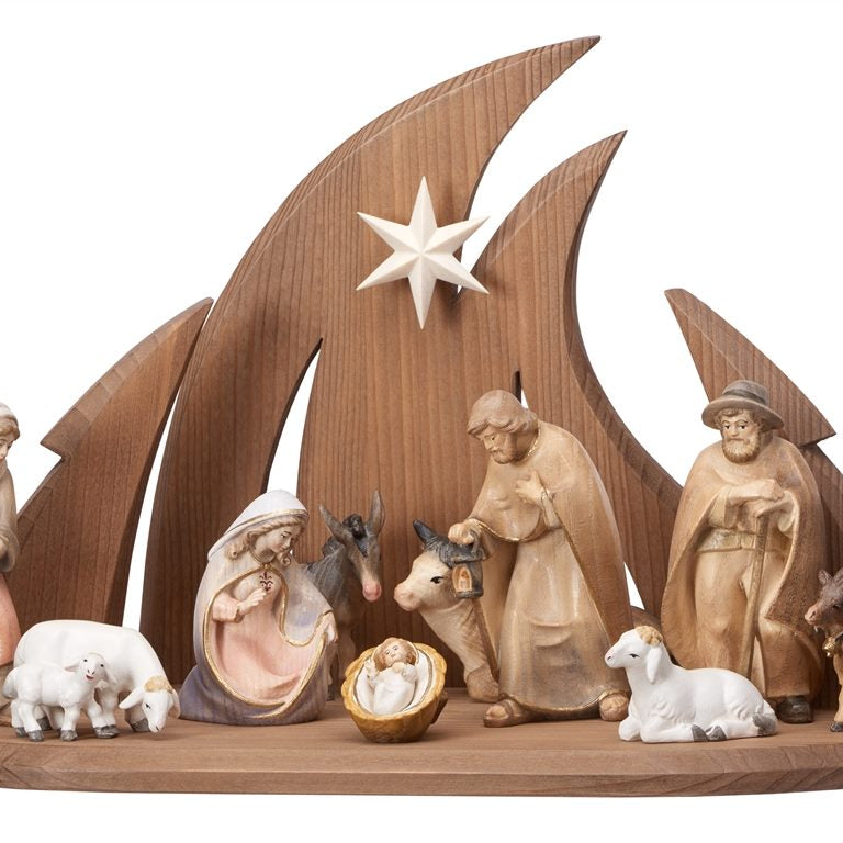 12-Piece Pema "Ambiente Stable" Nativity Set | Multiple Sizes & Finishes