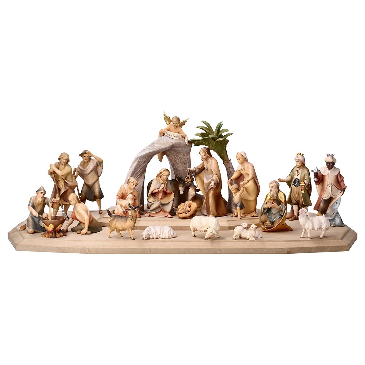 25-Piece "Saviour" Nativity Set | Multiple Sizes & Finishes
