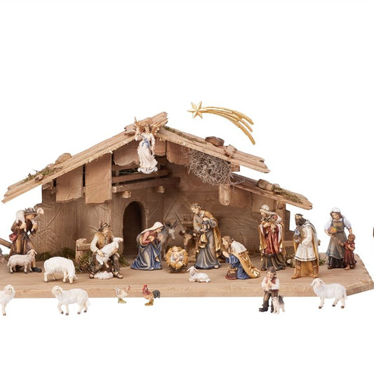 29-Piece Kostner "Holy Night Stable" Nativity | Multiple Sizes & Finishes