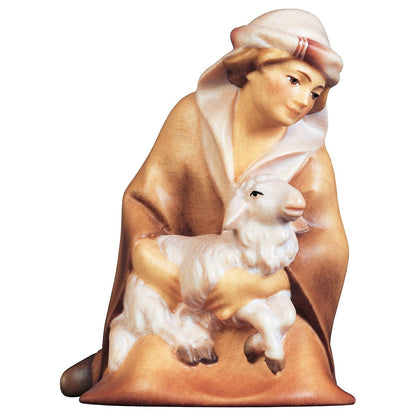 Shepherd Kneeling with Lamb | Comet Nativity | Multiple Sizes & Finishes