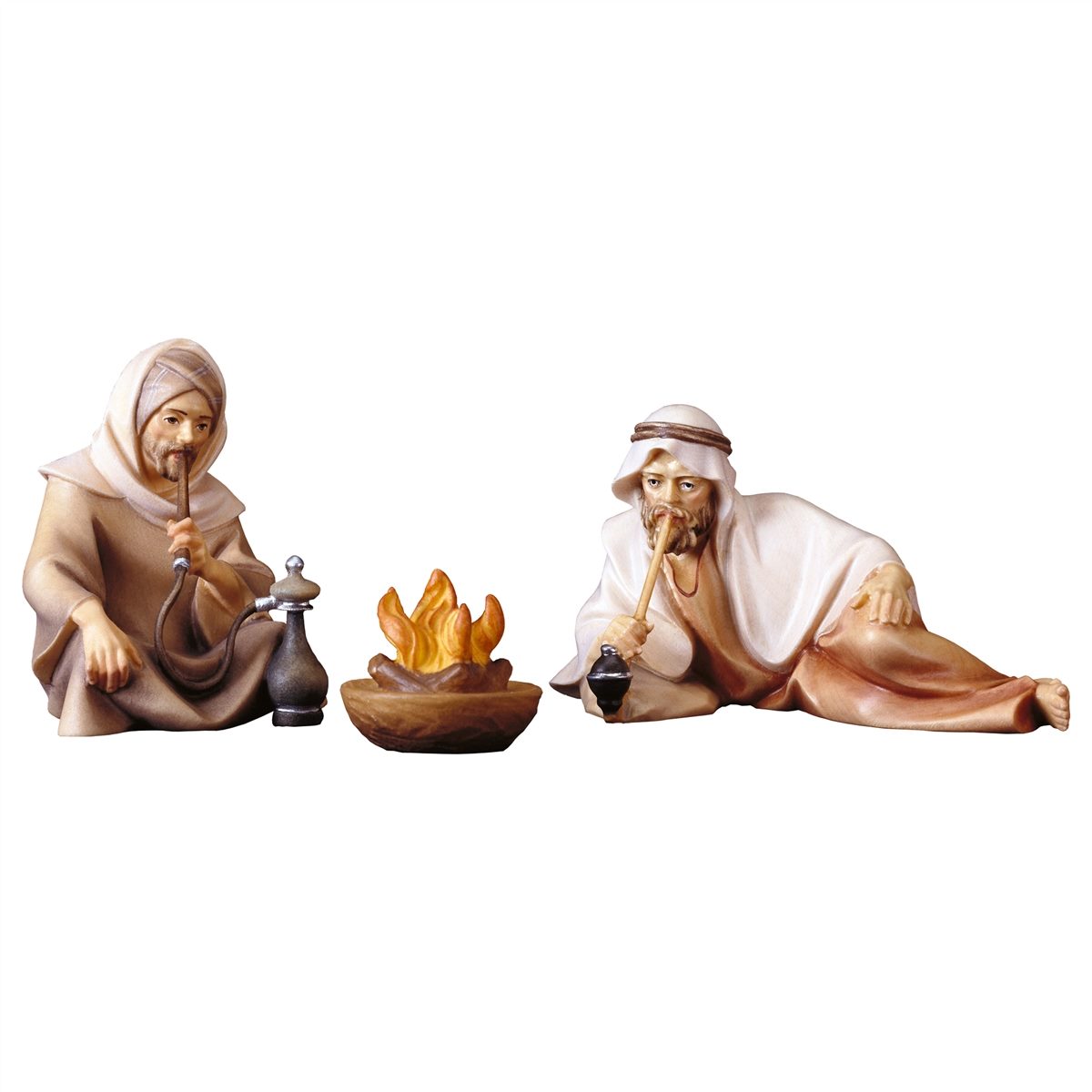 Shepherds at Fireplace | Comet Nativity | Multiple Sizes & Finishes