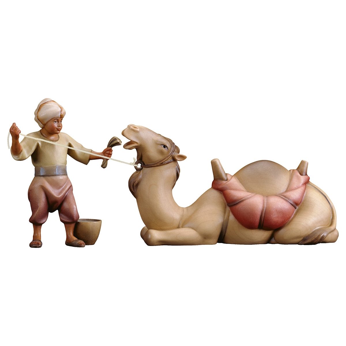Shepherd with Lying Camel | Comet Nativity | Multiple Sizes & Finishes