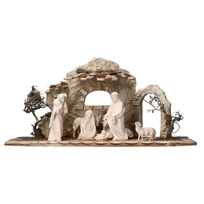 9-Piece Comet Nativity Set with Ornate Stable | Multiple Sizes & Finishes