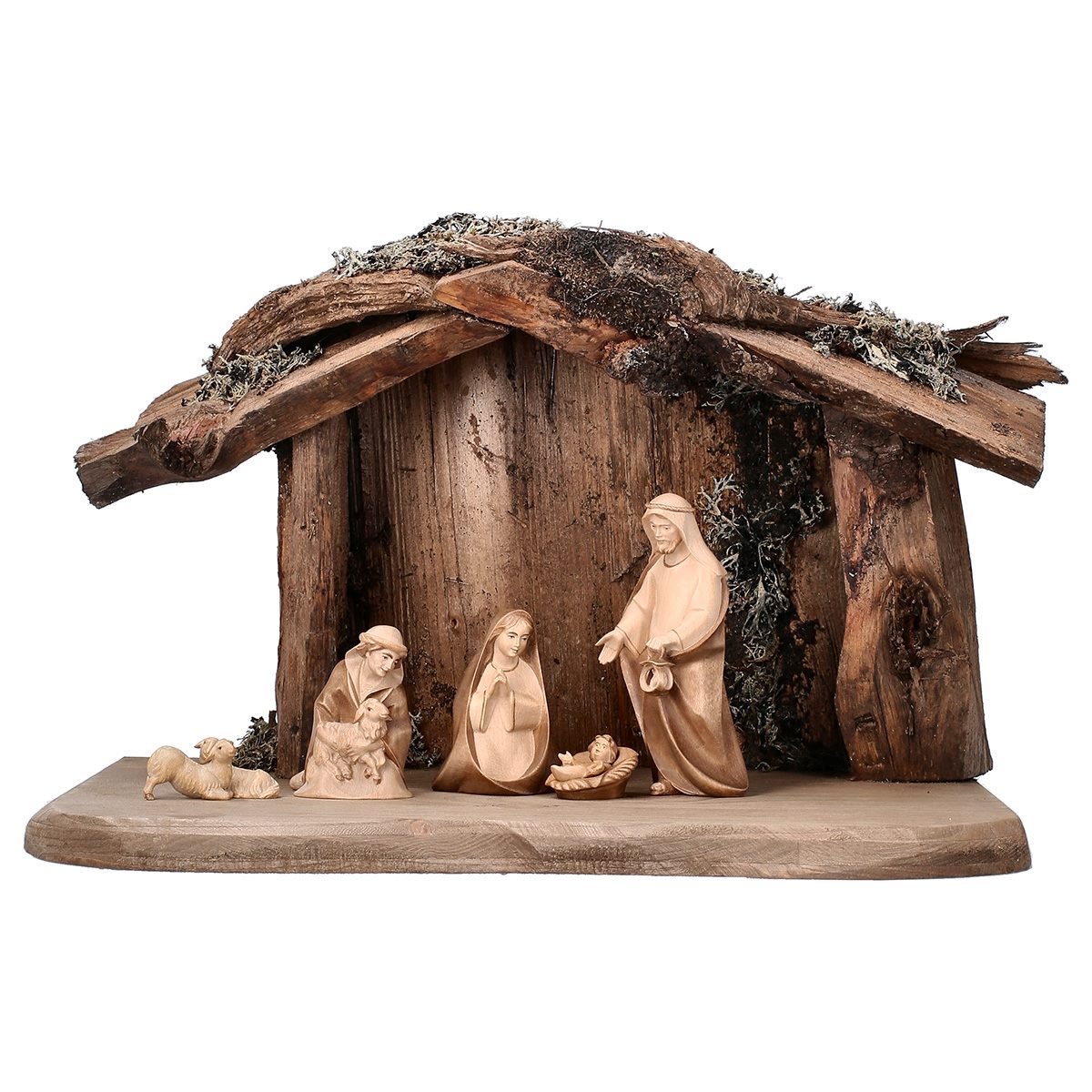 8-Piece Comet "Root Stable" Nativity Set | Multiple Sizes & Finishes