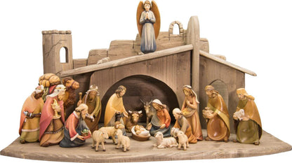 Semi-Modern Nativity Set | 20 Pieces | Multiple Sizes & Finishes