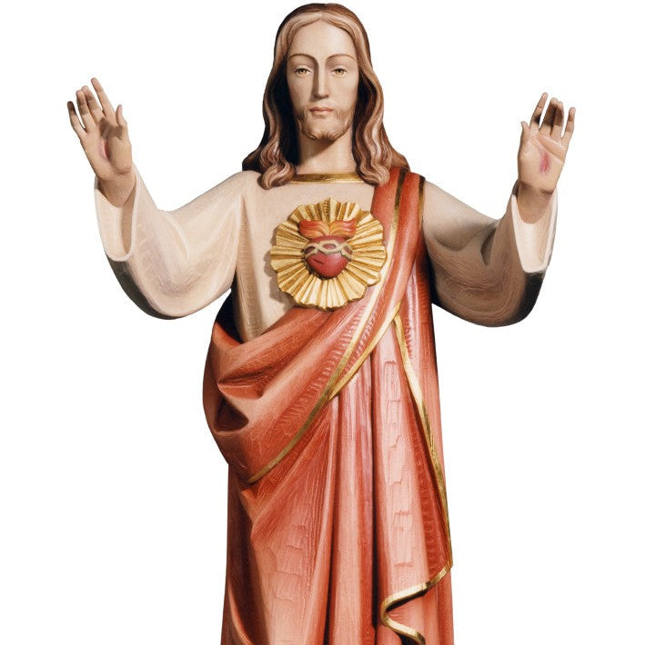Sacred Heart Of Jesus with Open Arms Statue | Multiple Sizes & Finishes