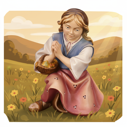 Afternoon Meadow - Praying Girl