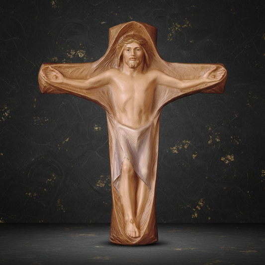 Christ the Redeemer Crucifix - High Contrast Background