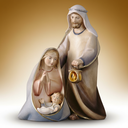 Comet Nativity with Golden Background