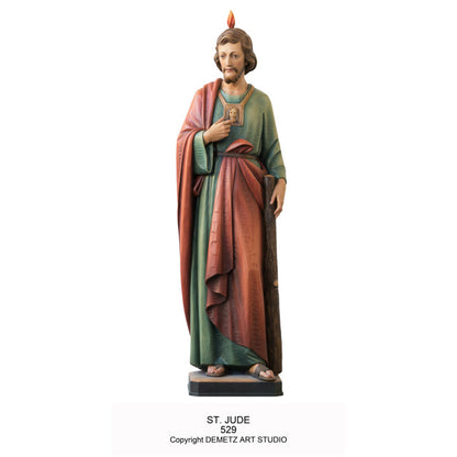 Saint Jude with Flame Statue | All Finishes & Sizes