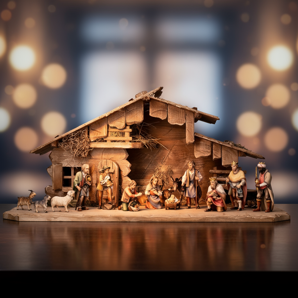 Enhanced 16-Piece Nativity Set