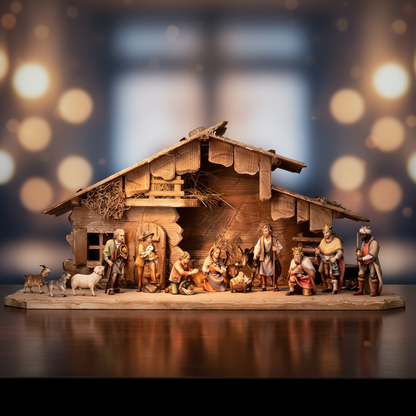 Enhanced 16-Piece Nativity Set