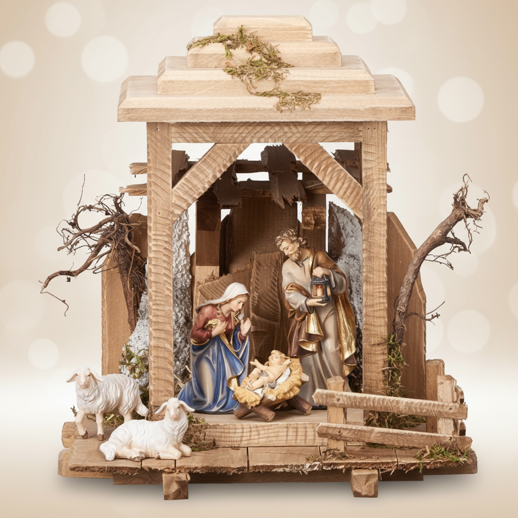 Enhanced 7-Piece Kostner Lantern Nativity