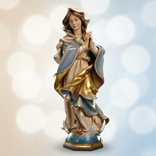 Enhanced Blessed Virgin Baroque Statue