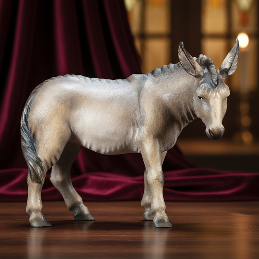 Enhanced Donkey Nativity Figurine