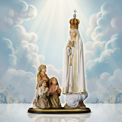 Enhanced Fátima Capelinha Statue