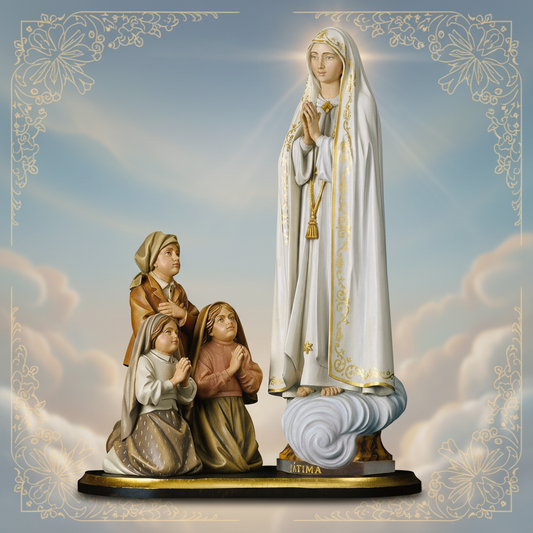Enhanced Fátima Capelinha Statue