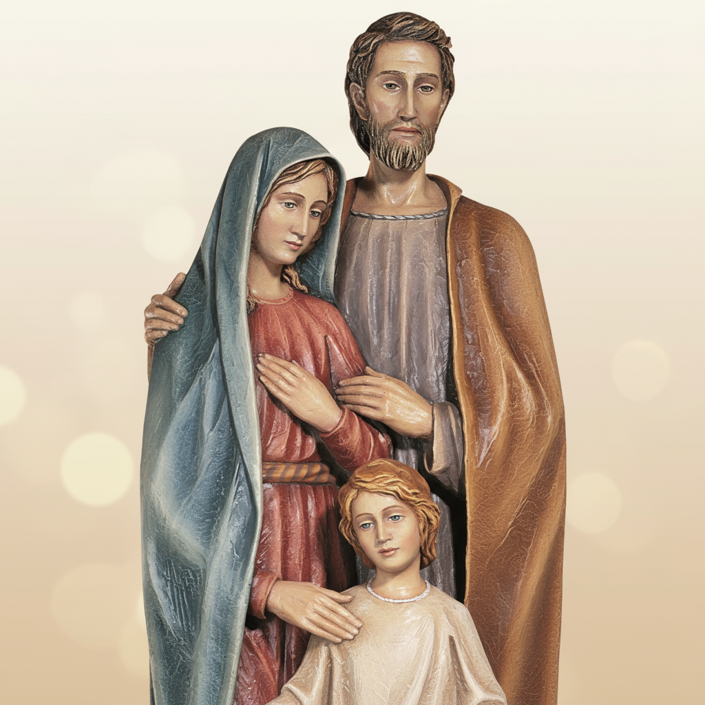 Enhanced Holy Family Statue