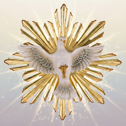 Enhanced Holy Spirit with Halo Figure