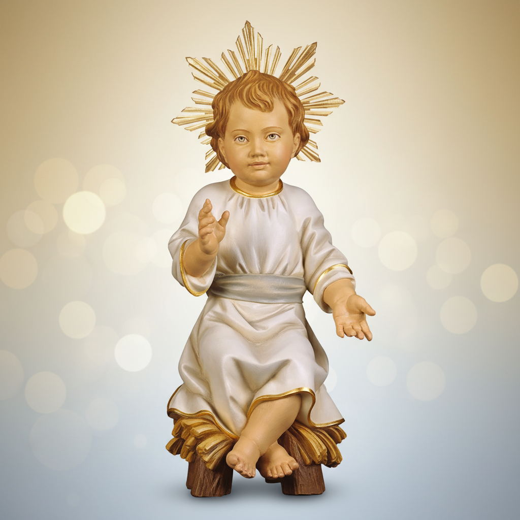 Enhanced Infant Jesus on Manger Product Image