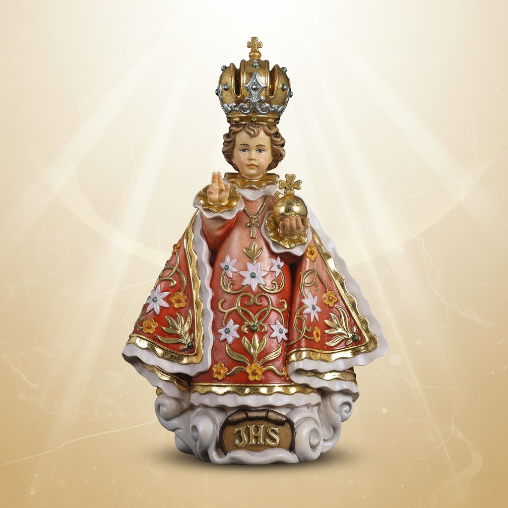Enhanced Infant of Prague Statue