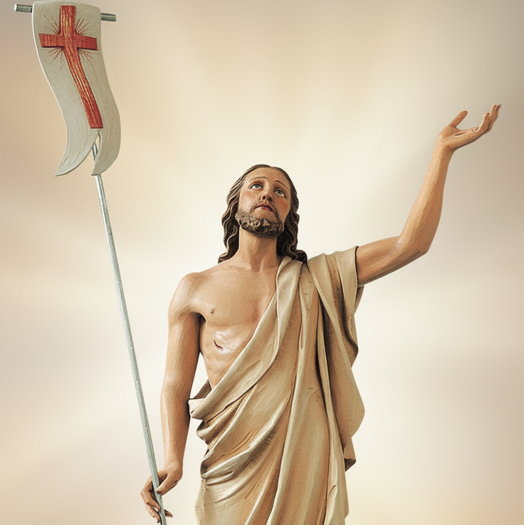 Enhanced Jesus' Resurrection Statue